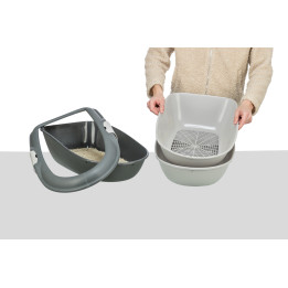 Berto Litter Tray, Threepart, with separating system
