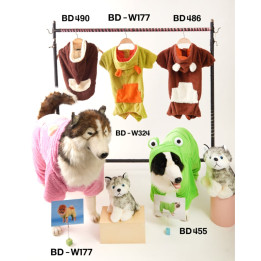 Doggy Dolly 2 legs hoodie brown