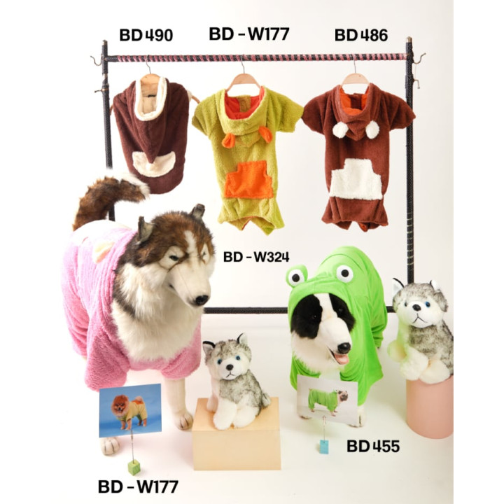 Doggy Dolly 2 legs hoodie brown