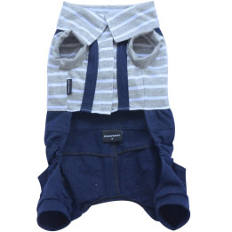 Doggy Dolly Casual grey stripe