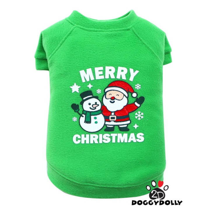 Doggy Dolly Merry Christmas - green