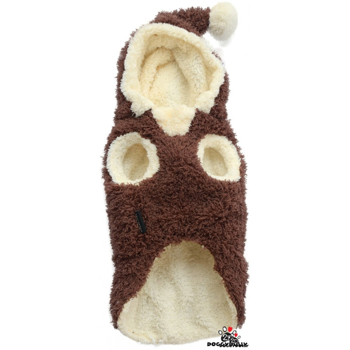 Doggy Dolly 2 legs hoodie kahverengi