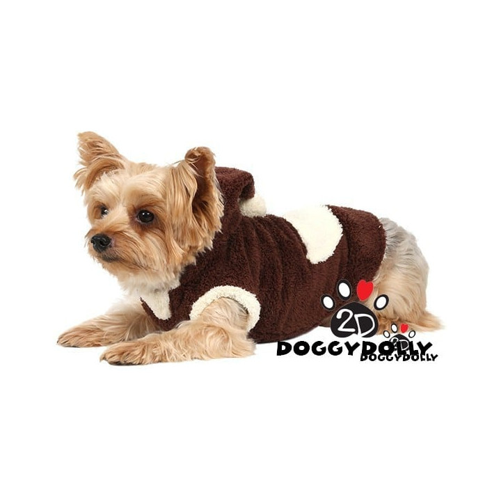 Doggy Dolly 2 legs hoodie коричневый