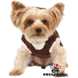 Doggy Dolly 2 legs hoodie коричневый