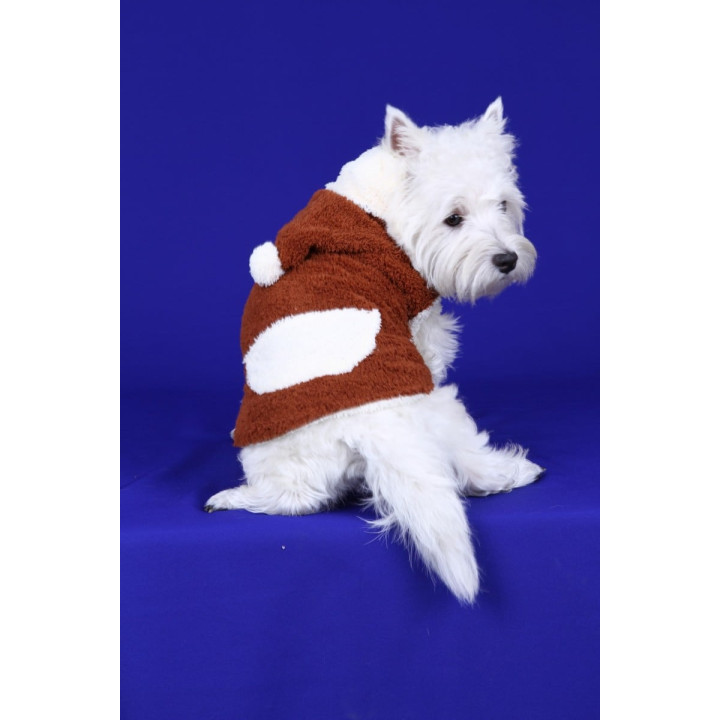 Doggy Dolly 2 legs hoodie коричневый