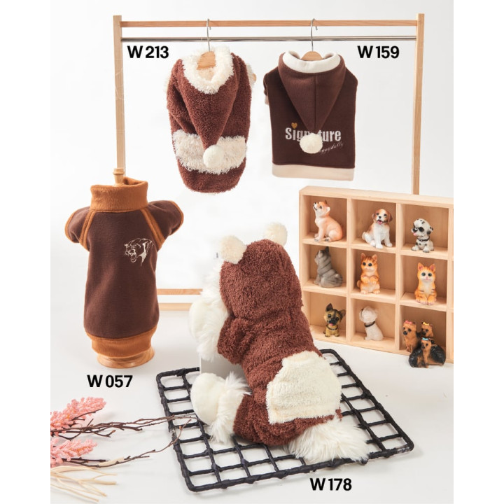 Doggy Dolly 2 legs hoodie коричневый