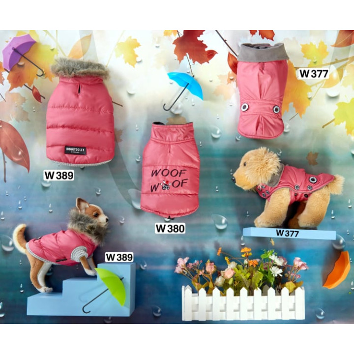 Doggy Dolly กันหนาวปกเฟอร์ร่มชมพู