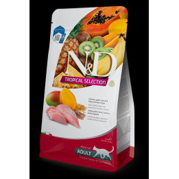 Chicken, spelt, oats and tropical fruits feline