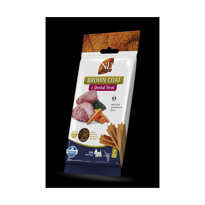 Brown Coat Dental Treat With Lamb, Spirulina and Carrot Mini
