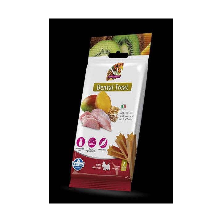 Dental Treat With Chicken, Spelt, Oats and Tropical Fruits Mini