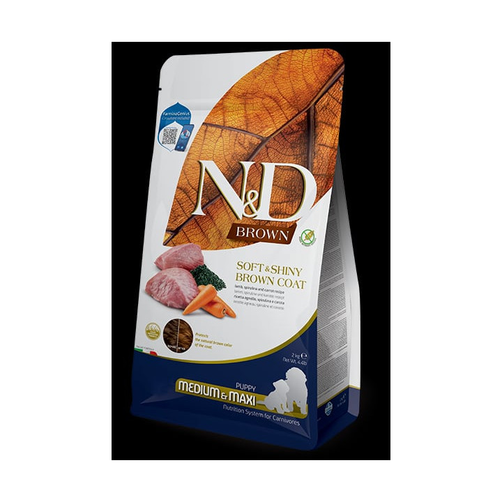 Lamb, spirulina and carrot Puppy Medium & Maxi