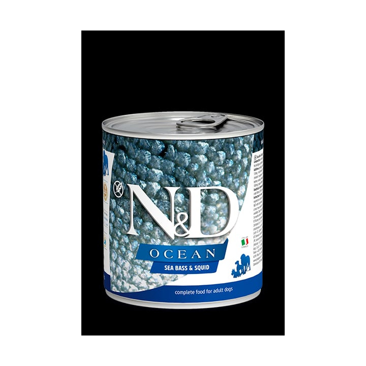Sea Bass & Squid Wet Food