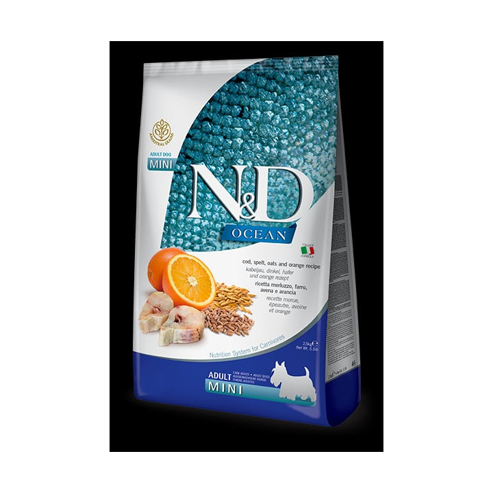 Cod, Spelt, Oats & Orange Adult Mini
