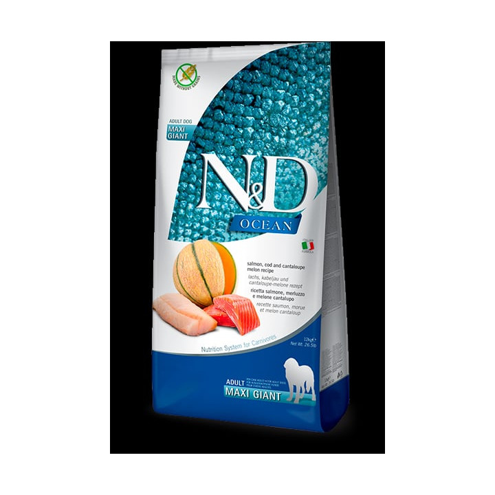 Salmon, Cod & Cantalupe Melon Adult Maxi Giant