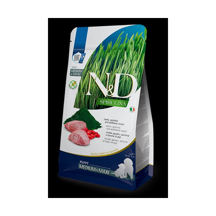 Lamb, Spirulina and Wolfberry puppy medium & maxi