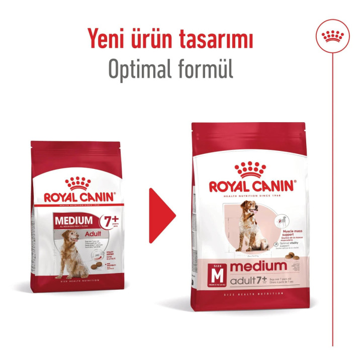Medium Adult 7+ Yetişkin Köpek Kuru Maması 15 kg