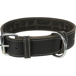 Greased Leather Collar Rustic Heartbeat