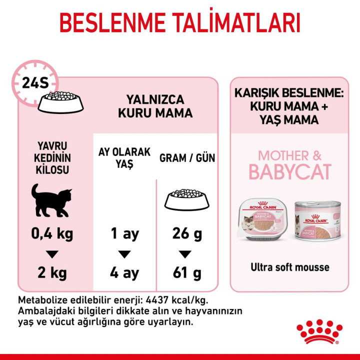 Mother And Babycat Anne ve Yavru Kedi Kuru Maması 4 kg