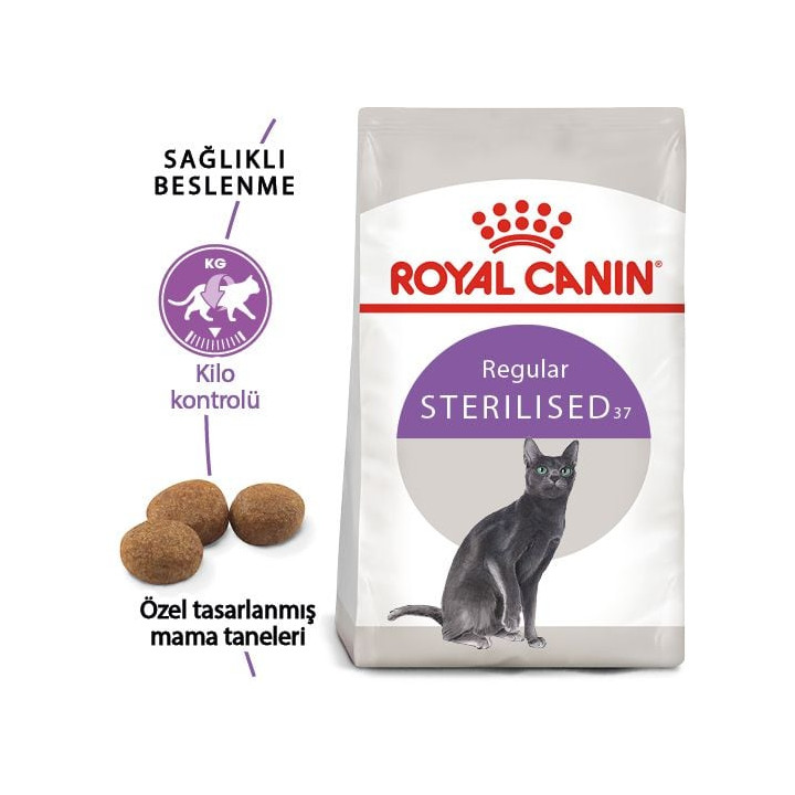 Sterilised 37 Kısırlaştırılmış Yetişkin Kedi Kuru Maması 2 kg