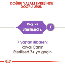 Sterilised 37 Kısırlaştırılmış Yetişkin Kedi Kuru Maması 2 kg