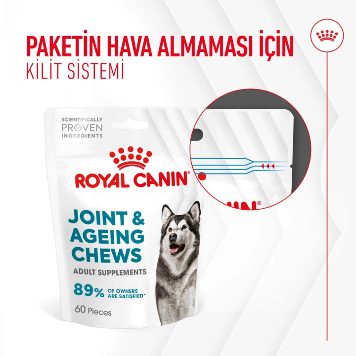 Joint&Ageing Chews Eklem ve Sağlıklı Yaşlanmayı Destekleyen Tamamlayıcı Ödül Maması 1 x 240 g