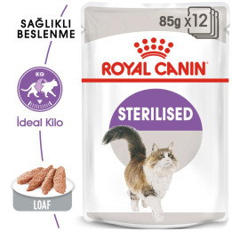 Sterilised Loaf Yetişkin Kedi Yaş Maması 12 x 85 g