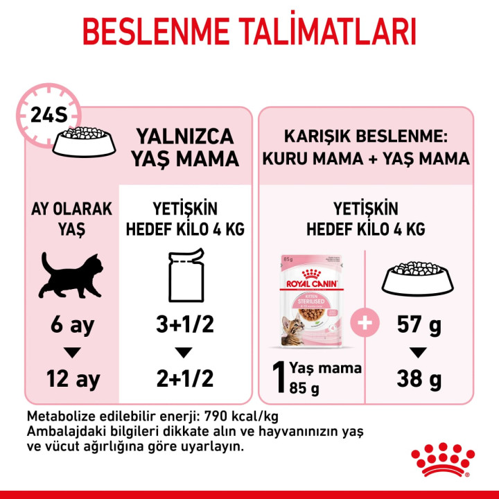 Kitten Sterilised Gravy Yavru Kedi Yaş Maması 12 x 85 g
