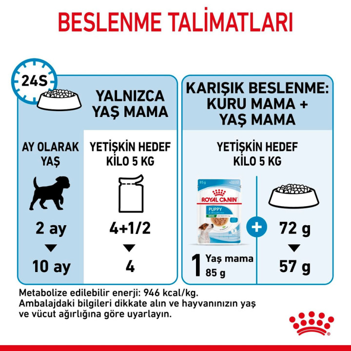 Mini Puppy Yavru Köpek Yaş Maması 12 x 85 g