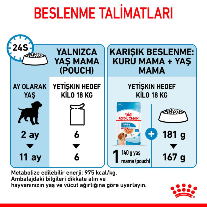 Medium Puppy Gravy Yavru Köpek Yaş Maması 10 x 140 g