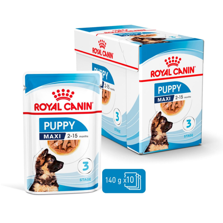 Maxi Puppy Gravy Yavru Köpek Yaş Maması 10 x 140 g