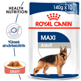 Maxi Adult Gravy Yetişkin Köpek Yaş Maması 10 x 140 g
