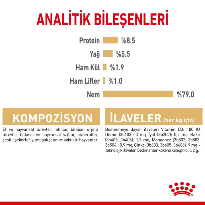 Pomeranian Adult Loaf Yetişkin Köpek Yaş Maması 12 x 85 g