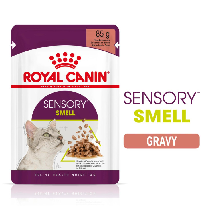 Sensory Smell Gravy Yetişkin Kedi Yaş Maması 12 x 85 g
