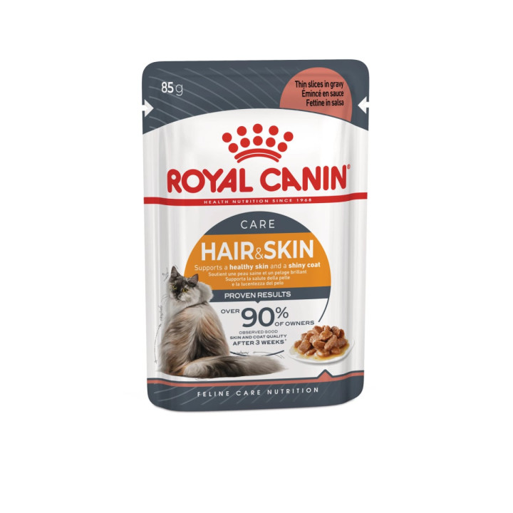 Hair & Skin Gravy Yetişkin Kedi Yaş Maması 12 x 85 g