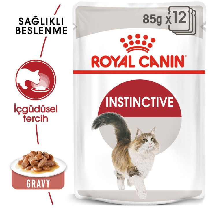 Instinctive Gravy Yetişkin Kedi Yaş Maması 12 x 85 g