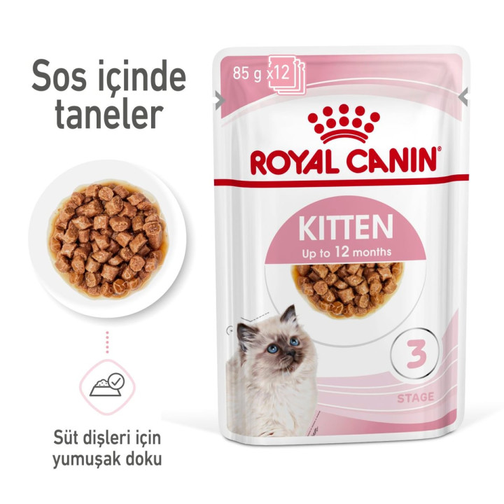 Kitten Gravy Yavru Kedi Yaş Maması 12 x 85 g