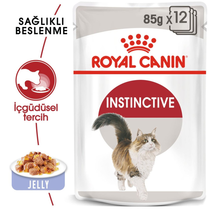Instinctive Jelly Yetişkin Kedi Yaş Maması 12 x 85 g