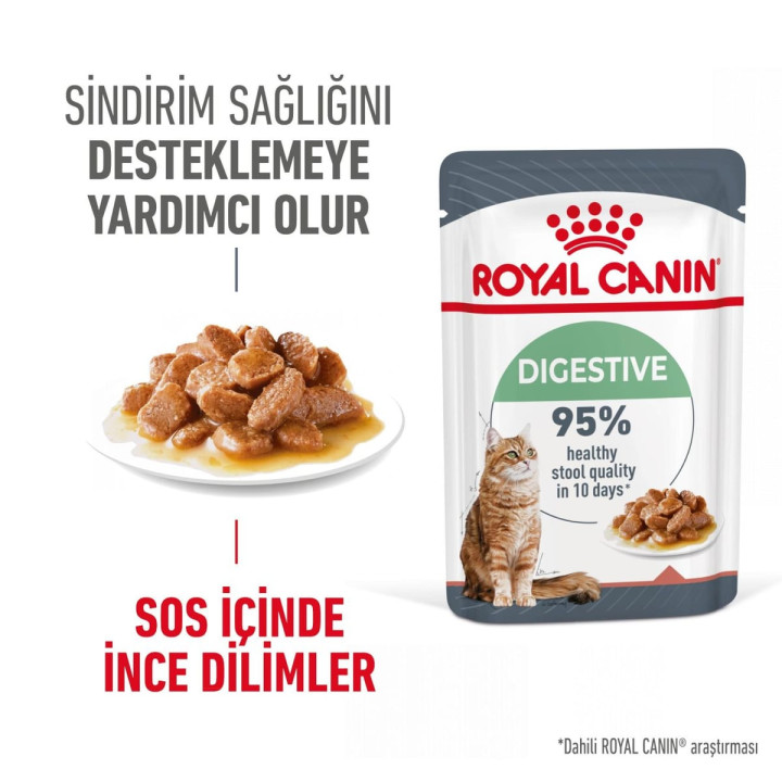Digestive Care Yetişkin Kedi Yaş Maması 12 x 85 g