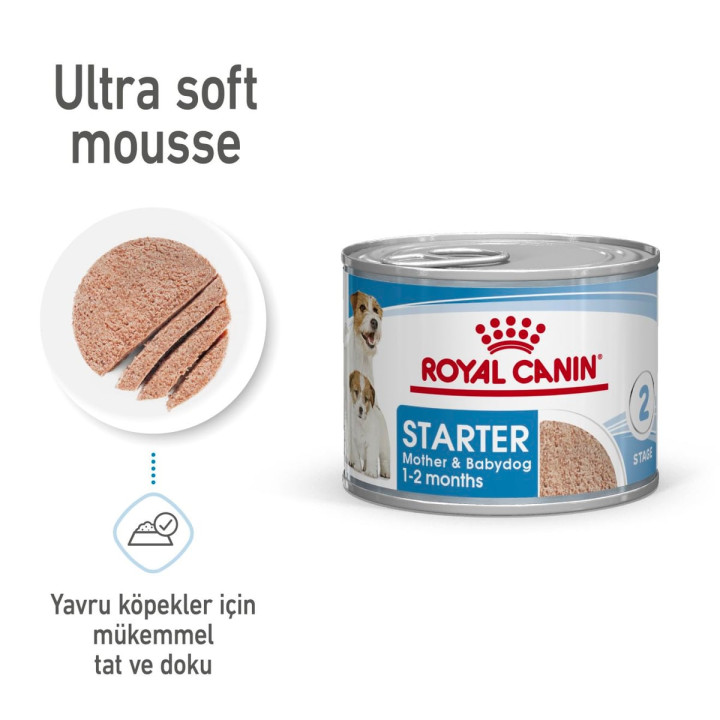 Starter Mousse Mother And Babydog Anne ve Yavru Köpek Yaş Maması 1 x 195 g