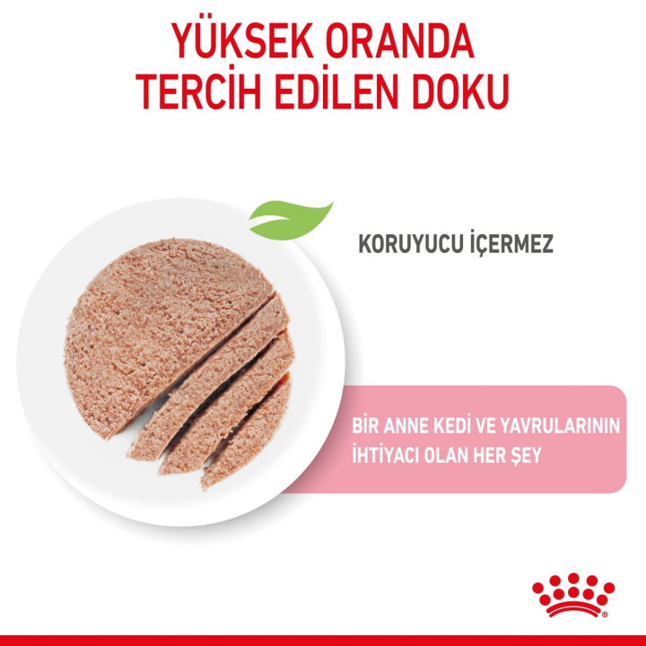 Mother And Babycat Ultra Soft Mousse Anne ve Yavru Kedi Yaş Maması 1 x 195 g