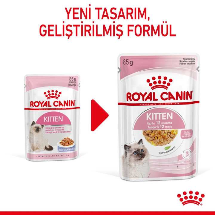 Kitten Jelly Yavru Kedi Yaş Maması 12 x 85 g