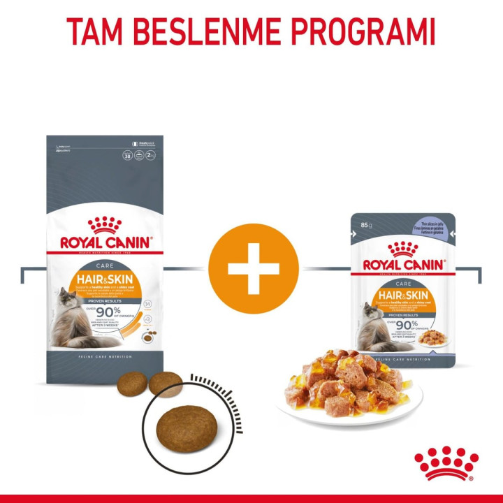 Hair & Skin Jelly Yetişkin Kedi Yaş Maması 12 x 85 g
