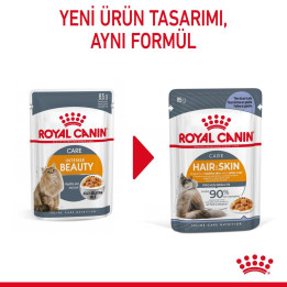 Hair & Skin Jelly Yetişkin Kedi Yaş Maması 12 x 85 g
