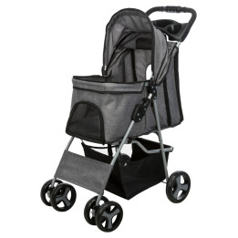 4-Wheel Stroller for Dogs Up to 15 kg