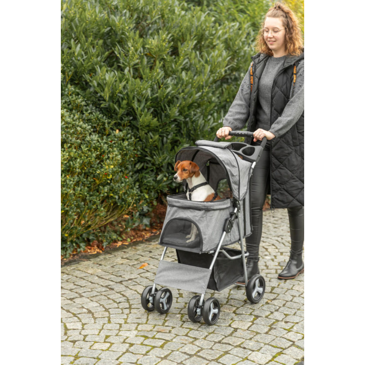 4-Wheel Stroller for Dogs Up to 15 kg